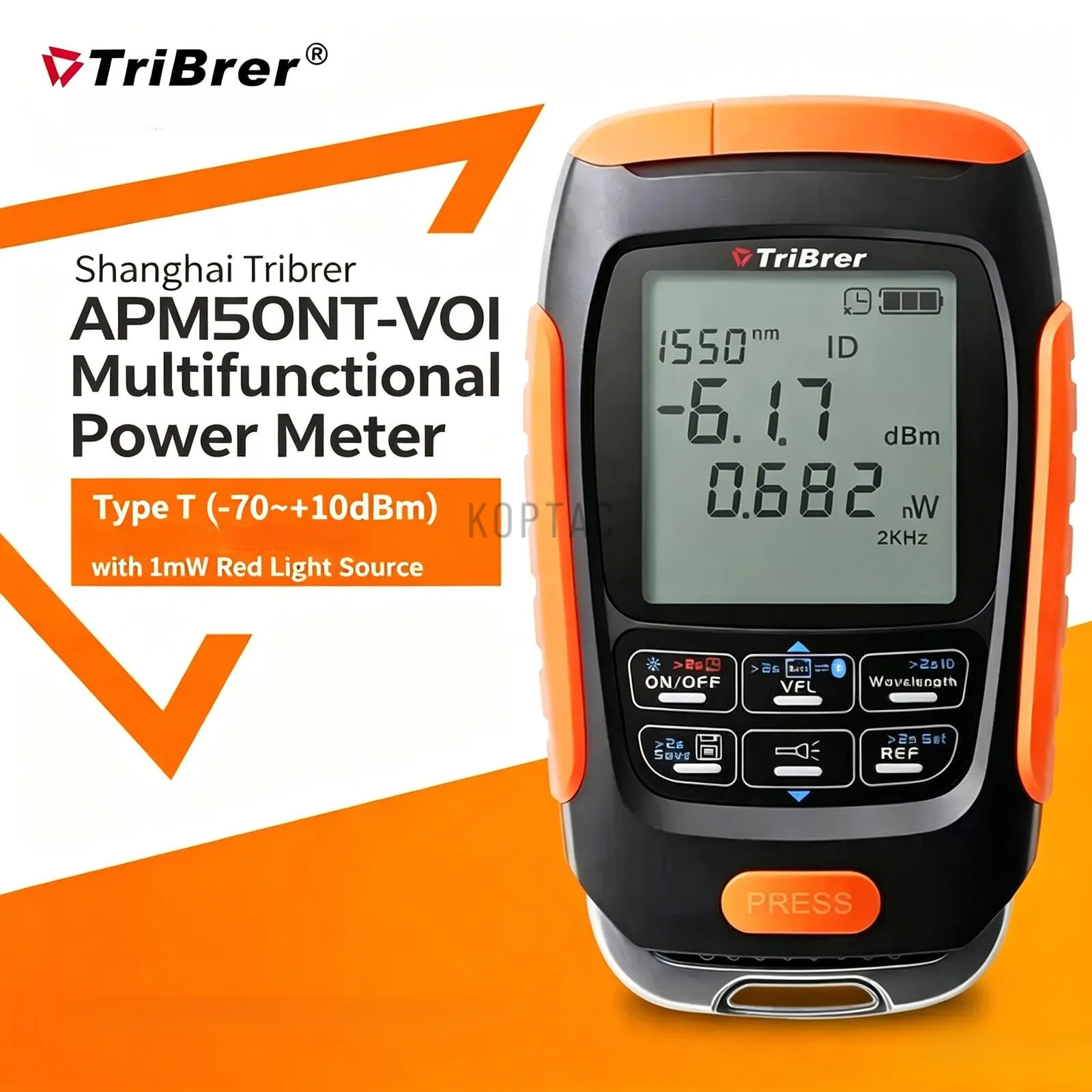 Apm50nt-V01 Optical Power Meter Red Light All-In-One Rechargeable High-Precision Source And Receiver 3-In-1
Apm50nt-V01 Optical Power Meter Red Light All-In-One Rechargeable High-Precision Source And Receiver 3-In-1
