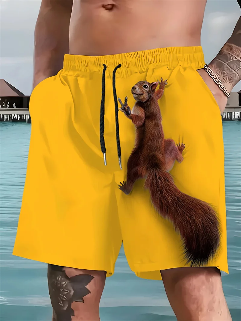 Men's 3d Printed Squirrel Pattern Men's Beach Shorts Casual Loose Funny Hawaiian Shorts Suitable For Men's Clothing 2025 New
Men's 3d Printed Squirrel Pattern Men's Beach Shorts Casual Loose Funny Hawaiian Shorts Suitable For Men's Clothing 2025 New
