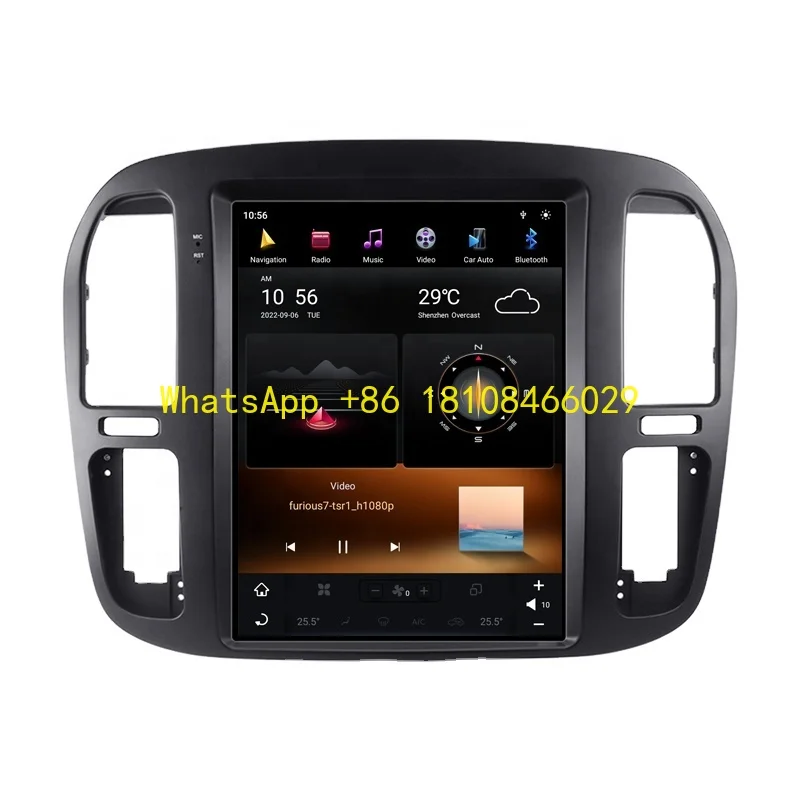 12.1'' Vertical Screen Android Car Radio Land Cruiser LC100 LX470 1998 - 2002 Multimedia Player GPS Navigation CarPlay
12.1'' Vertical Screen Android Car Radio Land Cruiser LC100 LX470 1998 - 2002 Multimedia Player GPS Navigation CarPlay