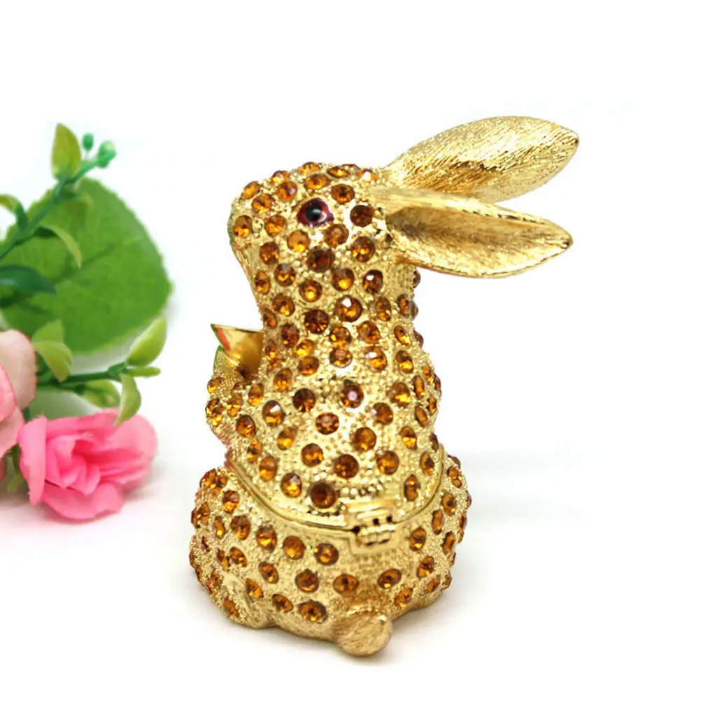 Alloy Jewelry Box Exquisite Rabbit Shape Mini Ring Earrings Storage Case Desktop Trinket Organizer Jewelry Display Box
Alloy Jewelry Box Exquisite Rabbit Shape Mini Ring Earrings Storage Case Desktop Trinket Organizer Jewelry Display Box