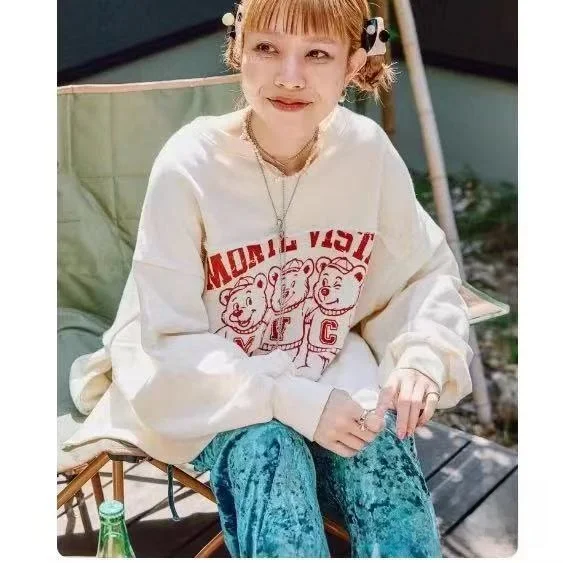 Nico Long Sleeve Sweatshirt Women's Spring 2026 New round Neck Letter Print Pure Cotton Loose Outerwear Zipper Side Design
Nico Long Sleeve Sweatshirt Women's Spring 2026 New round Neck Letter Print Pure Cotton Loose Outerwear Zipper Side Design