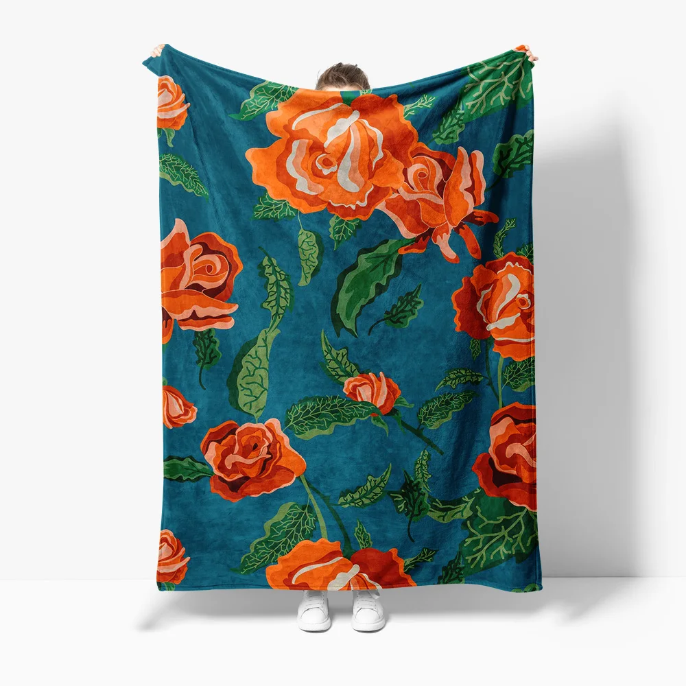 Plush Velvet Floral Blanket with Large Red Roses for Sofa Bed Living Room Bedroom Decoration Gift
Plush Velvet Floral Blanket with Large Red Roses for Sofa Bed Living Room Bedroom Decoration Gift