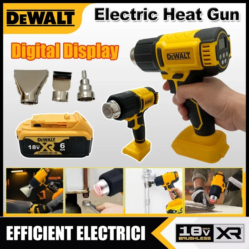 Аккумуляторный термофен Dewalt DCB200 для аккумулятора Makita BL1830 с 3 насадками, промышленный, для термоусадочной упаковки
Аккумуляторный термофен Dewalt DCB200 для аккумулятора Makita BL1830 с 3 насадками, промышленный, для термоусадочной упаковки
