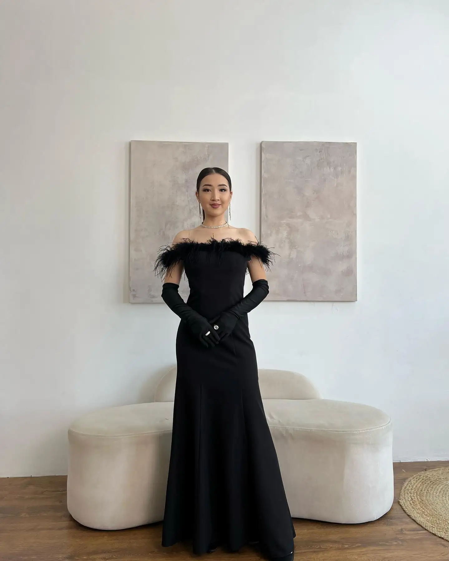 Noble Black Off The Shoulder Neckline Prom Dress Short Sleeves With Floor Length Evening Elegant Party Dress For Women2023
Noble Black Off The Shoulder Neckline Prom Dress Short Sleeves With Floor Length Evening Elegant Party Dress For Women2023