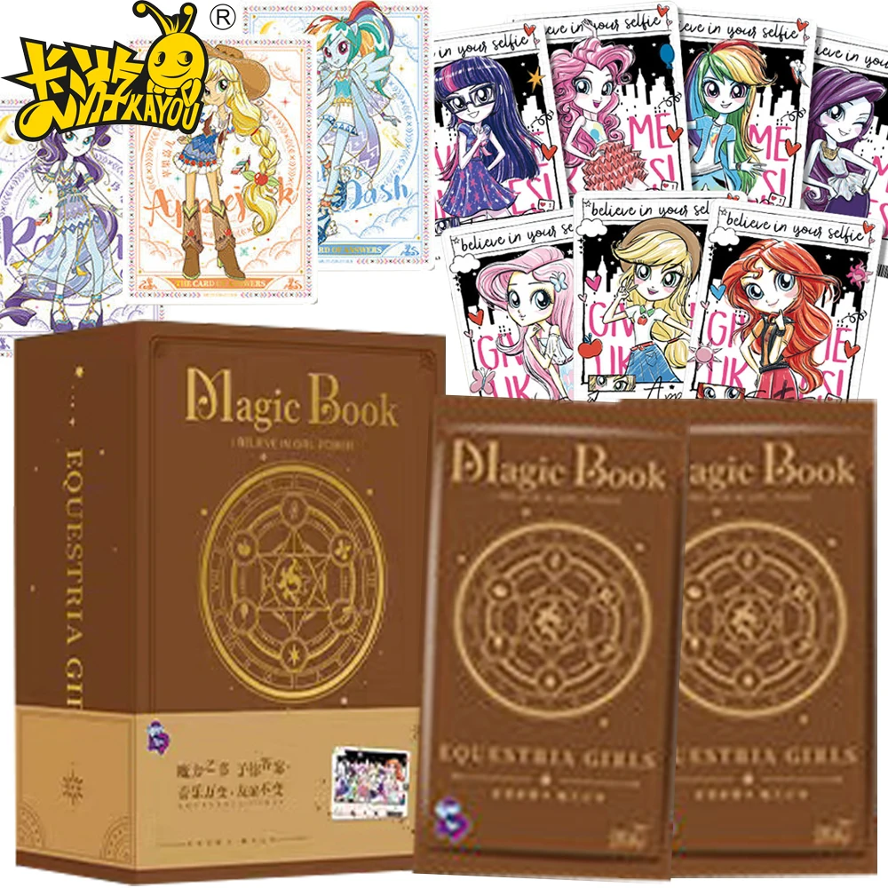 New Kayou Genuine My Little Pony Collection Cards Animated Protagonist Magic Book Wonderful Adventure Friendship Photo Card Gift
New Kayou Genuine My Little Pony Collection Cards Animated Protagonist Magic Book Wonderful Adventure Friendship Photo Card Gift