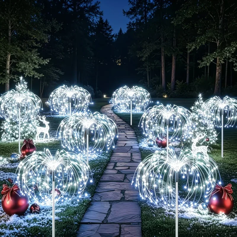 60/120/150/200/420LED Solar Firework Lights IP65 Waterproof Dandelion Lawn Lamp for Outdoor Garden Pathway Decorative Lights
60/120/150/200/420LED Solar Firework Lights IP65 Waterproof Dandelion Lawn Lamp for Outdoor Garden Pathway Decorative Lights