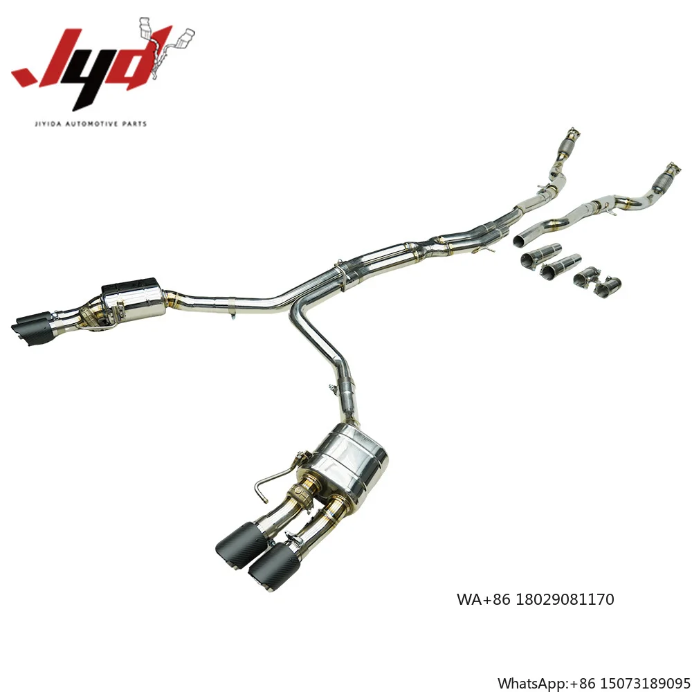 JYD Exhaust System for S8 D4 With Carbon Fiber Tip With Electric Valve
JYD Exhaust System for S8 D4 With Carbon Fiber Tip With Electric Valve