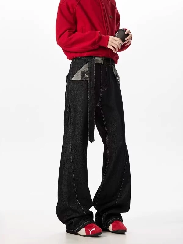 Удобные широкие джинсы в стиле High Street с ретро-клеткой и цветовыми блоками, американский дизайн, сенсация, джинсы-кюлоты для мужчин
Удобные широкие джинсы в стиле High Street с ретро-клеткой и цветовыми блоками, американский дизайн, сенсация, джинсы-кюлоты для мужчин