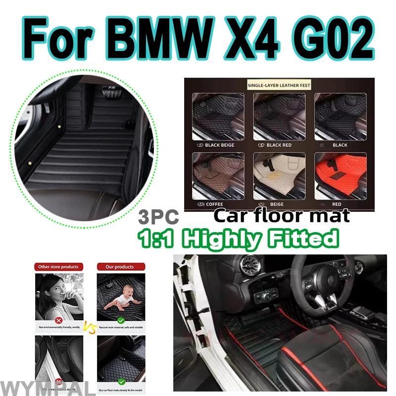 Luxury Leather Car Floor Mats For BMW X4 G02 MK2 2019~2022 Rug Covers Mat Anti Dirt Pad Carpet Car Accessories Interior mats
Luxury Leather Car Floor Mats For BMW X4 G02 MK2 2019~2022 Rug Covers Mat Anti Dirt Pad Carpet Car Accessories Interior mats