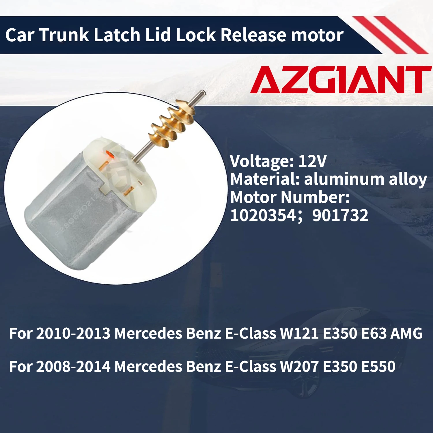 For 2010-2013 Mercedes Benz E-Class W121 E350 E63 AMG Car Trunk Latch Lid Lock Release motor Auto Accessories 100% New OEM
For 2010-2013 Mercedes Benz E-Class W121 E350 E63 AMG Car Trunk Latch Lid Lock Release motor Auto Accessories 100% New OEM