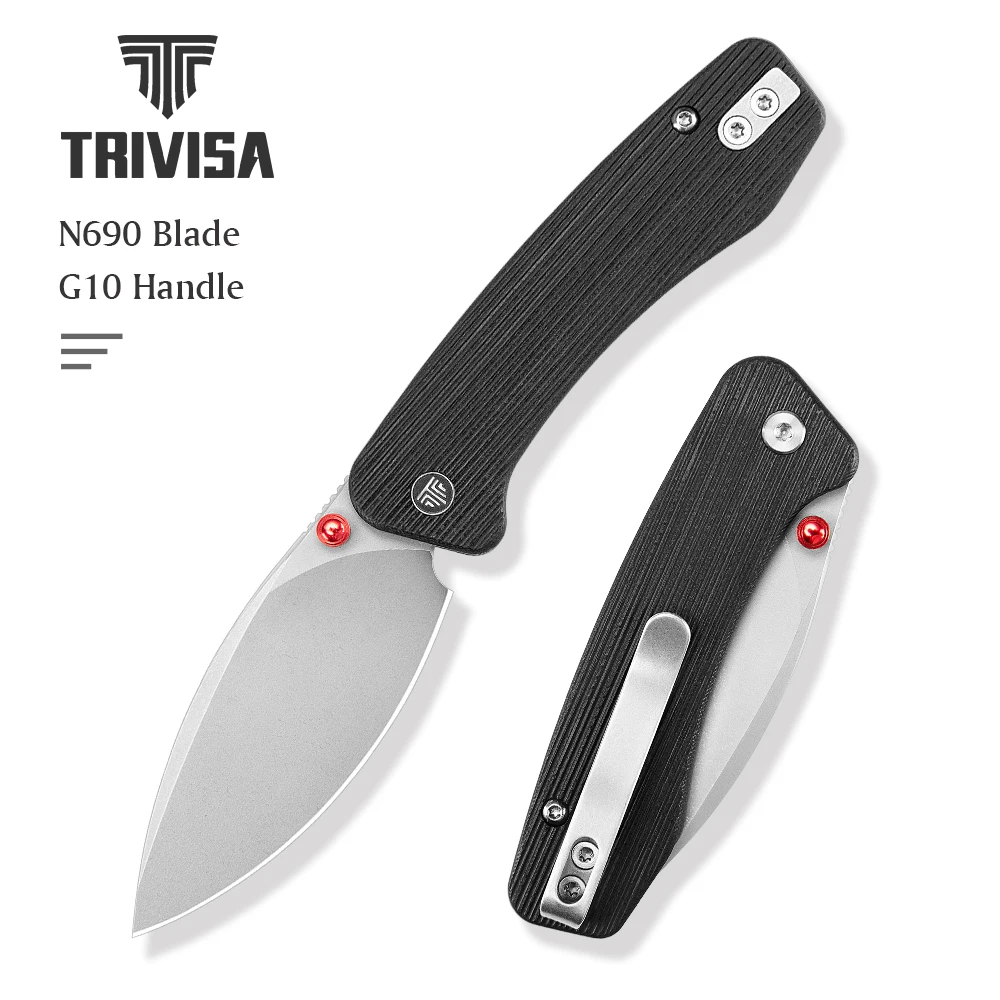 TRIVISA Pocket Folding Koala-BG Knife N690 Steel Blade G10 Handle Herramienta High Quality Outdoor Survival Camping Hiking EDC
TRIVISA Pocket Folding Koala-BG Knife N690 Steel Blade G10 Handle Herramienta High Quality Outdoor Survival Camping Hiking EDC