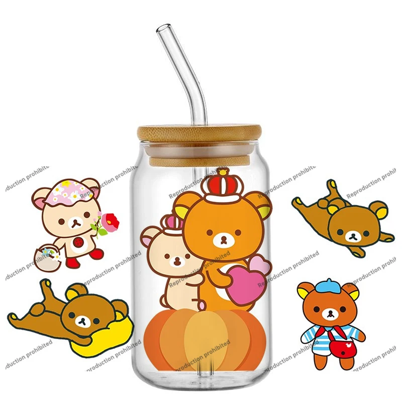 Новая 3D наклейка Rilakkuma UV DTF, обертывания для чашек для очков 16 унций, кружка «сделай сам», водонепроницаемая наклейка Kawaii с японским мультяшным медведем, переводная наклейка
Новая 3D наклейка Rilakkuma UV DTF, обертывания для чашек для очков 16 унций, кружка «сделай сам», водонепроницаемая наклейка Kawaii с японским мультяшным медведем, переводная наклейка
