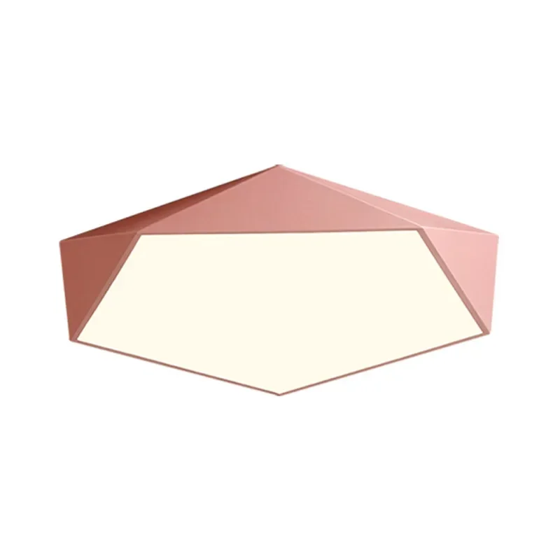 Simple modern style geometric polygon bedroom ceiling light, Macaron multi-color ultra-thin bright LED lamp
Simple modern style geometric polygon bedroom ceiling light, Macaron multi-color ultra-thin bright LED lamp