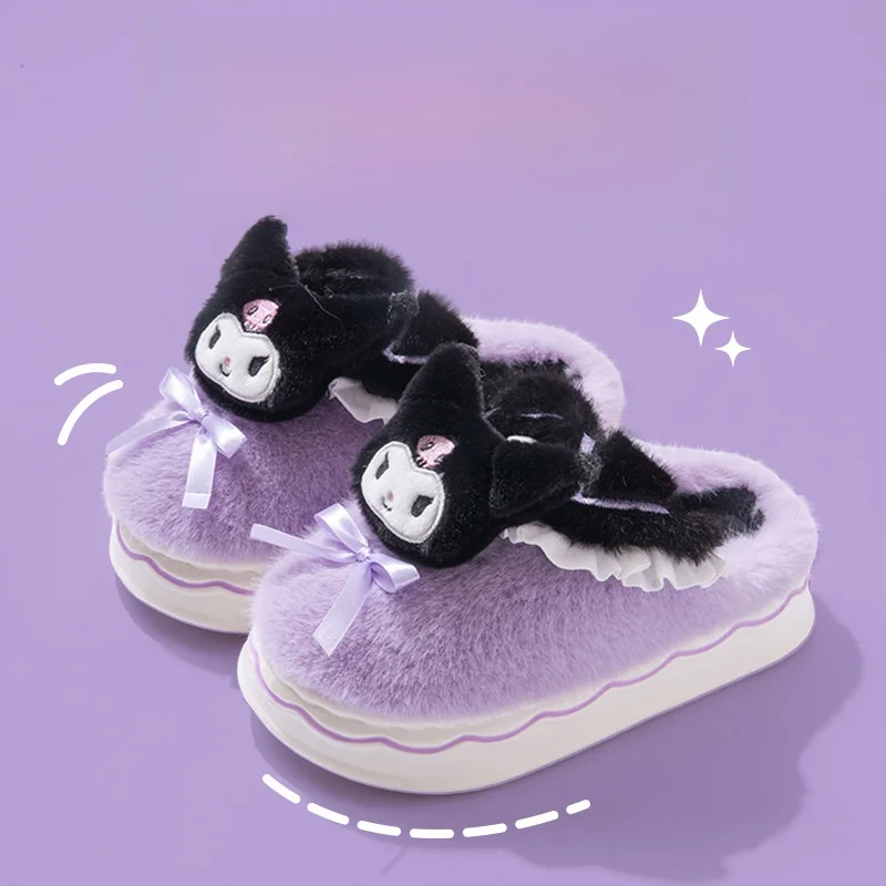 Kids' Slippers House Shoes Cartoon Cinnamoroll Slippers Winter Shoes For Girls Anti-slip Warm Pink Pruple Shoes Size 20cm-23cm
Kids' Slippers House Shoes Cartoon Cinnamoroll Slippers Winter Shoes For Girls Anti-slip Warm Pink Pruple Shoes Size 20cm-23cm