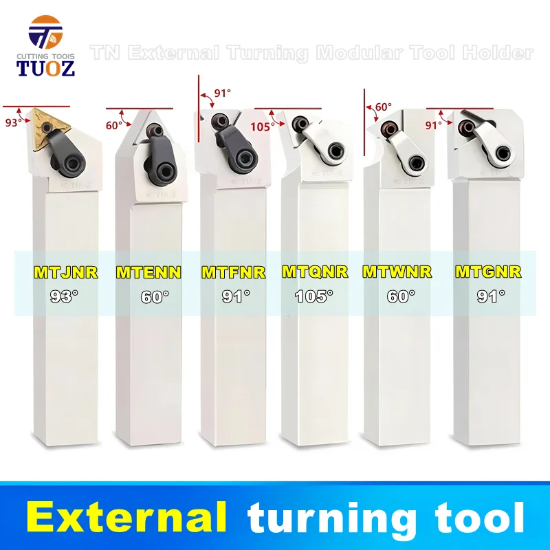 Инструмент для внешней токарной обработки складок TUOZ | Серия MTJNR/L MTFNR/L MTQNR/L MTWNR/L MTENN | Подходит для твердосплавных вставок TNMG1604.
Инструмент для внешней токарной обработки складок TUOZ | Серия MTJNR/L MTFNR/L MTQNR/L MTWNR/L MTENN | Подходит для твердосплавных вставок TNMG1604.