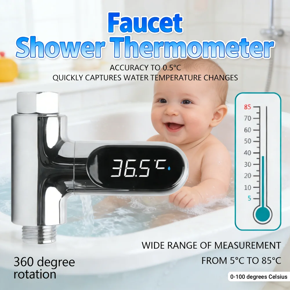 Монитор температуры воды для детской ванны, светодиодный цифровой дисплей, электронный термометр для воды, измеритель температуры воды для душа в ванной комнате
Монитор температуры воды для детской ванны, светодиодный цифровой дисплей, электронный термометр для воды, измеритель температуры воды для душа в ванной комнате