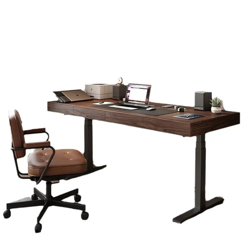 Italian minimalist solid wood electric lifting table, study table, computer table, desk
Italian minimalist solid wood electric lifting table, study table, computer table, desk