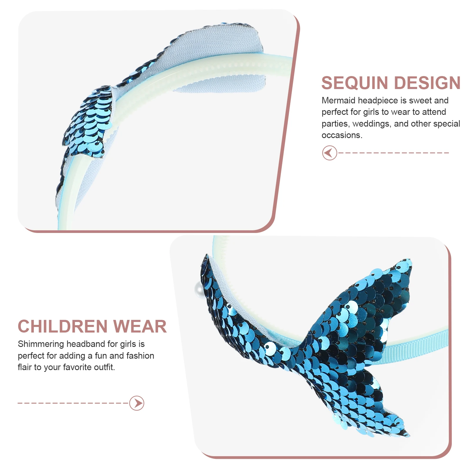 3Pcs Blue Sequin Girls Headbands Mermaid Hair Accessories Sparkling Head Bands For Parties And Weddings
3Pcs Blue Sequin Girls Headbands Mermaid Hair Accessories Sparkling Head Bands For Parties And Weddings