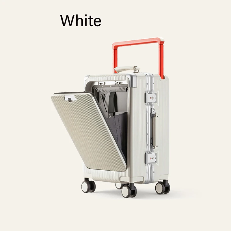 20/24/26 inch Wide Handle Suitcase Front-opening Laptop Compartment Aluminum Frame Luggage Thickened PC Travel Suitcase
20/24/26 inch Wide Handle Suitcase Front-opening Laptop Compartment Aluminum Frame Luggage Thickened PC Travel Suitcase