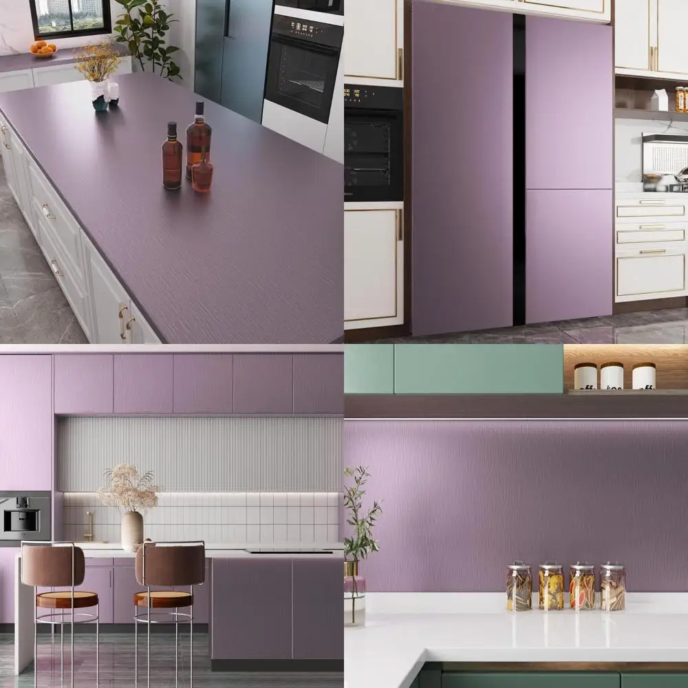 Фиолетовая самоклеящаяся пленка под нержавеющую сталь 30 x 200 см, водонепроницаемая, для кухонных и ванных фартуков, идеально подходит для шкафов, столов
Фиолетовая самоклеящаяся пленка под нержавеющую сталь 30 x 200 см, водонепроницаемая, для кухонных и ванных фартуков, идеально подходит для шкафов, столов