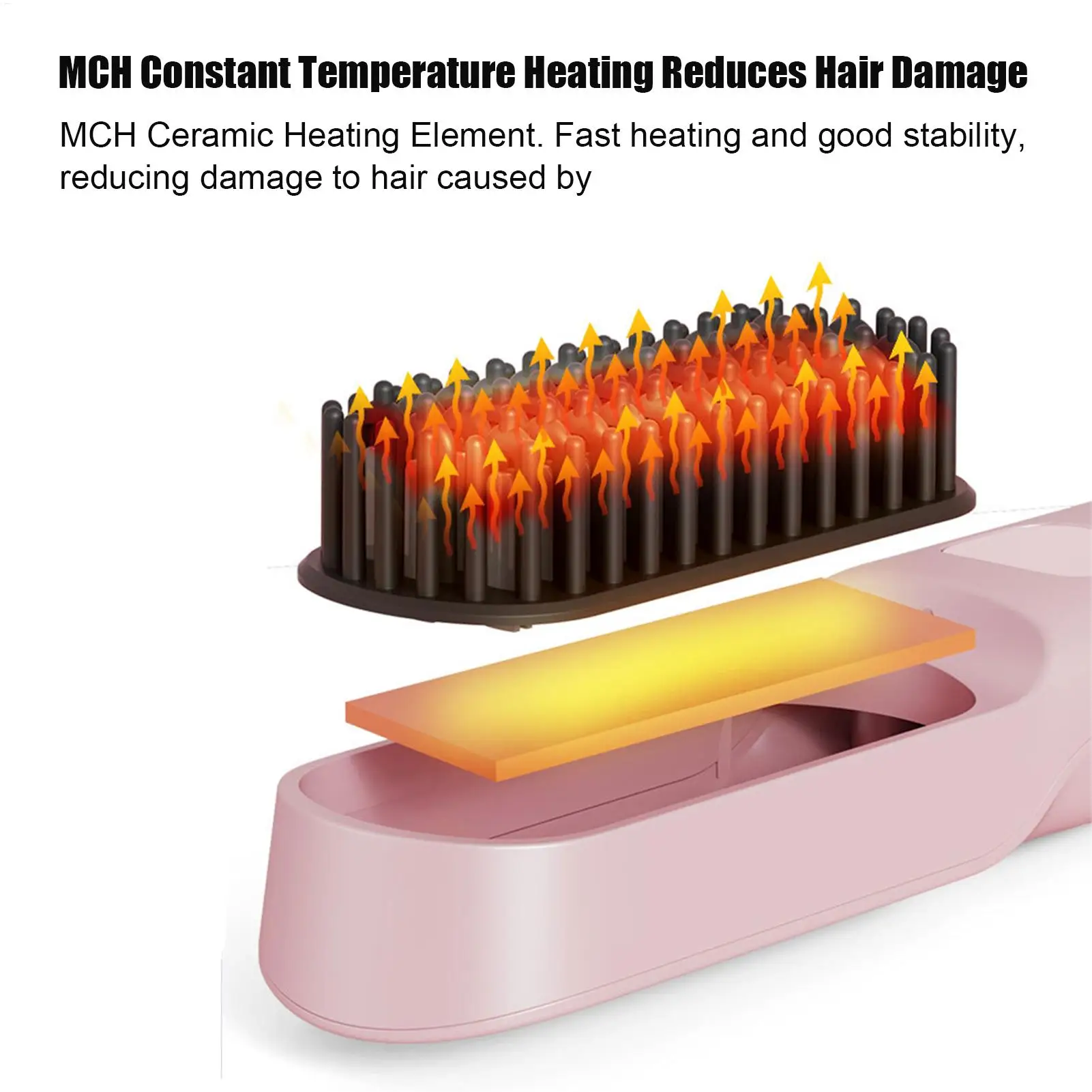 Brush Straightener for Women Rechargeable Fast Heating Styler Hot Cordless Hair Straightener Comb for Straightening Curling Fine
Brush Straightener for Women Rechargeable Fast Heating Styler Hot Cordless Hair Straightener Comb for Straightening Curling Fine