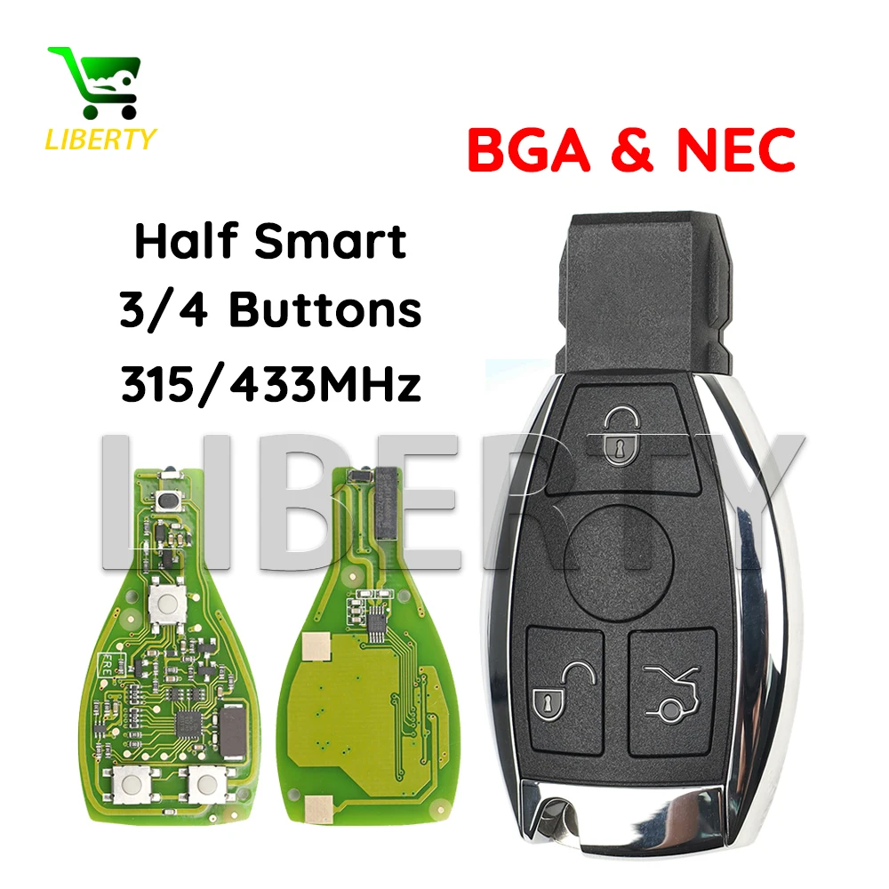 Автомобильный ключ-пульт Liberty 315/433 МГц с чипом NEC, в стиле BGA, система FBS3, поддержка BGA&NEC для Mercedes Benz A, C, E, S, GLA, GLC, GLK, W203-W222
Автомобильный ключ-пульт Liberty 315/433 МГц с чипом NEC, в стиле BGA, система FBS3, поддержка BGA&NEC для Mercedes Benz A, C, E, S, GLA, GLC, GLK, W203-W222