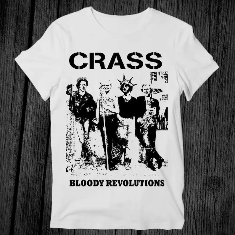 Crass Bloody Revolutions T Shirt Unisex Adult Mens Womens Gift Cool Music Fashion Top Vintage Retro Tee G305
Crass Bloody Revolutions T Shirt Unisex Adult Mens Womens Gift Cool Music Fashion Top Vintage Retro Tee G305