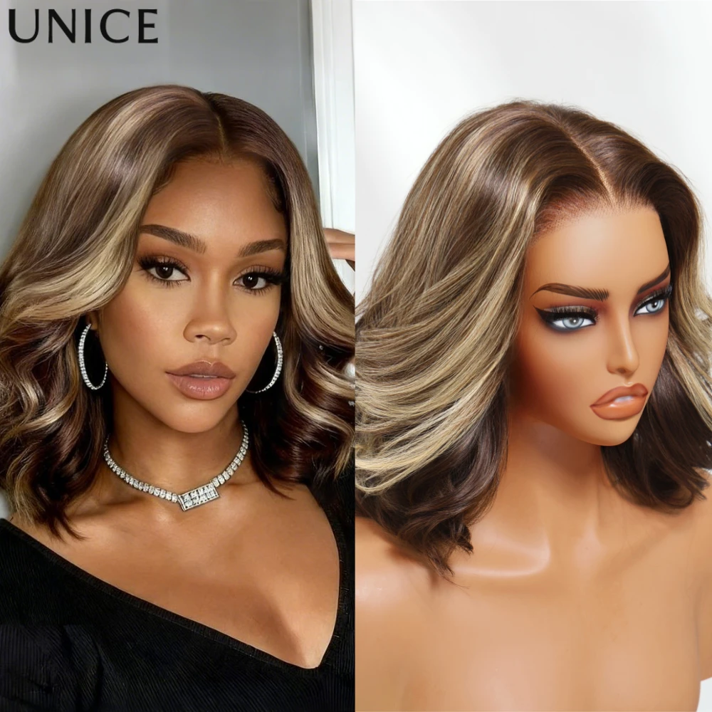 Парик UNice Hair, темно-коричневый с блонд-оттенками, волнистый боб, из натуральных волос, без скользящей основы, 13x4, с кружевной передней частью, без клея, 150% плотность
Парик UNice Hair, темно-коричневый с блонд-оттенками, волнистый боб, из натуральных волос, без скользящей основы, 13x4, с кружевной передней частью, без клея, 150% плотность