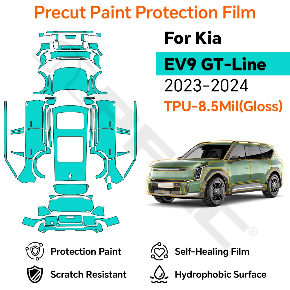 8.5Mil Clear TPU Gloss Restoring Car Wrap For KIA EV9 GT-Line 2023-2024 Scratch Resistant Transparent PPF Film Full Vehicle
8.5Mil Clear TPU Gloss Restoring Car Wrap For KIA EV9 GT-Line 2023-2024 Scratch Resistant Transparent PPF Film Full Vehicle
