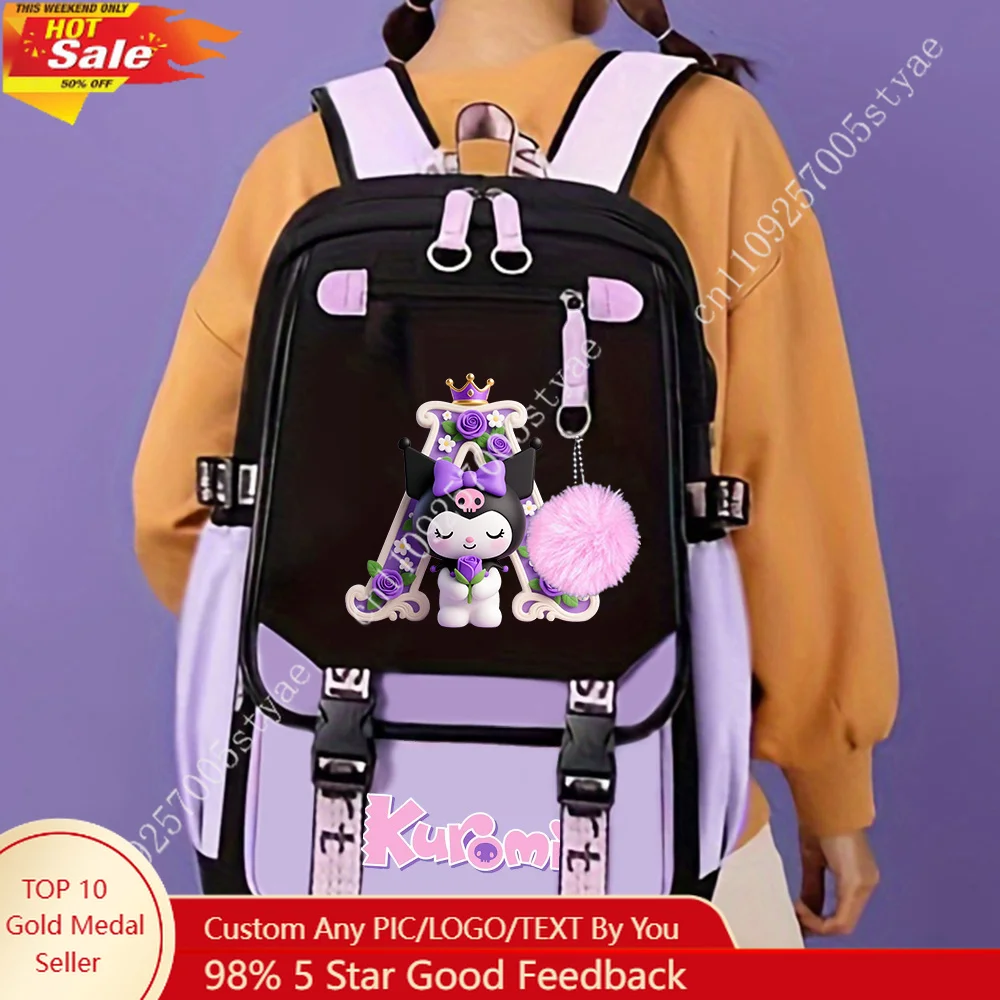 Kuromi 3pcs Crossbody Bag Set Handbag and Clutch Crossbody Backpack Large Capacity Multi Layer Storage Purple Tones
Kuromi 3pcs Crossbody Bag Set Handbag and Clutch Crossbody Backpack Large Capacity Multi Layer Storage Purple Tones