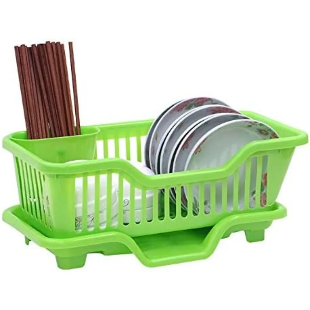 Зеленая сушилка для кухонной раковины и корзина-органайзер для сушки посуды
Зеленая сушилка для кухонной раковины и корзина-органайзер для сушки посуды