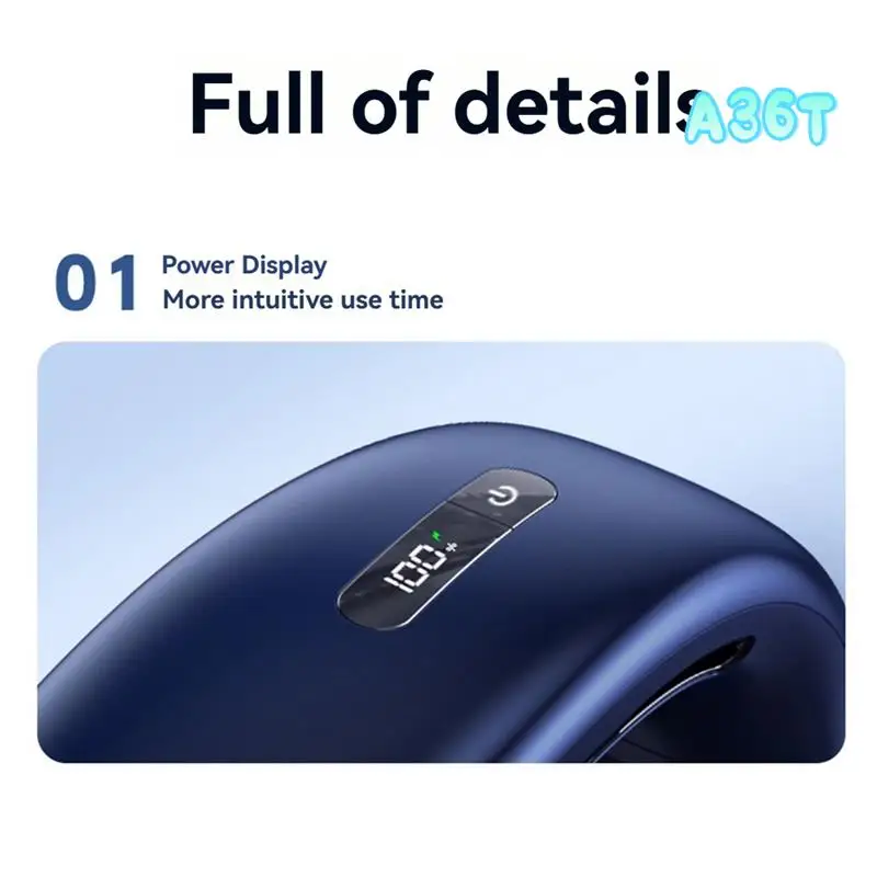 A36T-Mute Portable USB Neck Fan 2400Mah Bladeless Cooling Neck Fan LED Digital Display 5Th Gear Wind Electric Fans
A36T-Mute Portable USB Neck Fan 2400Mah Bladeless Cooling Neck Fan LED Digital Display 5Th Gear Wind Electric Fans