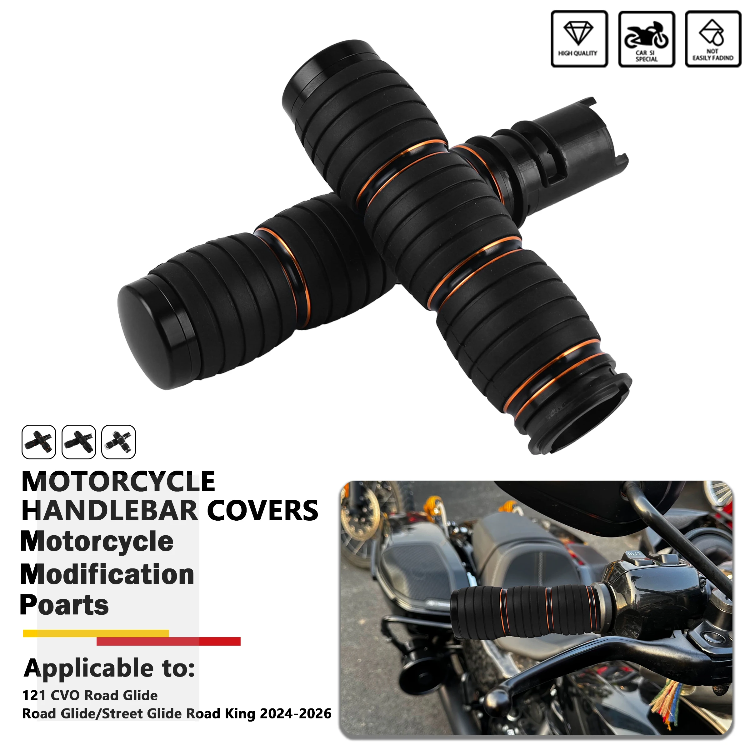 Чехлы на руль мотоцикла для Harley 121 CVO Road Glide Street Glide Road King 2024-2026, противоскользящая удобная деталь для верховой езды
Чехлы на руль мотоцикла для Harley 121 CVO Road Glide Street Glide Road King 2024-2026, противоскользящая удобная деталь для верховой езды