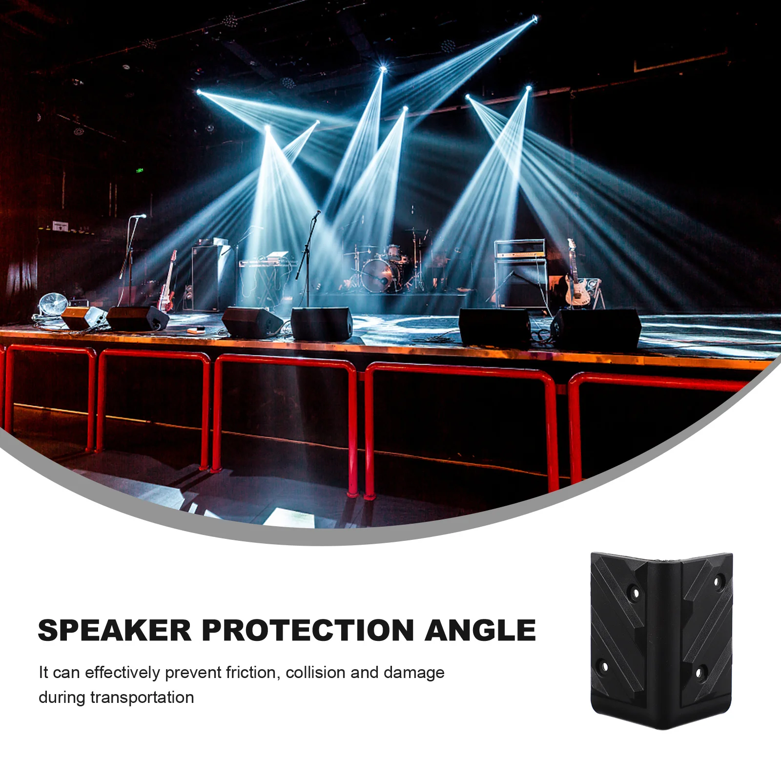 10Sets Anti-Collision Protection Corners ABS Right Angle Stage Speaker Protectors Wrap Corner Guard Reusable Durable
10Sets Anti-Collision Protection Corners ABS Right Angle Stage Speaker Protectors Wrap Corner Guard Reusable Durable
