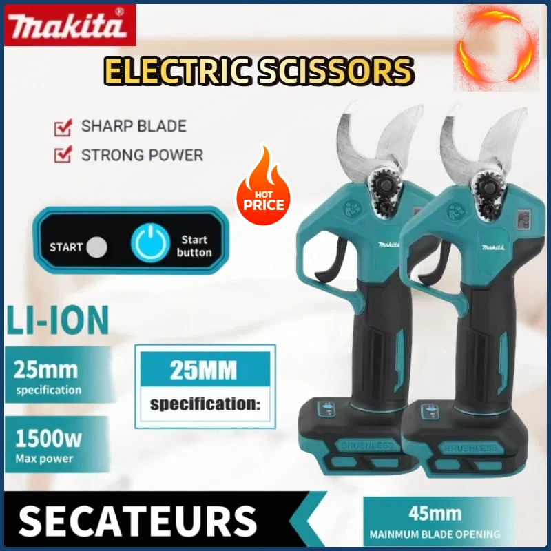 Makita Brushless Electric Pruning Shears Garden Tool Cordless Electric Garden Scissors Branche Cutter For Makita Battery
Makita Brushless Electric Pruning Shears Garden Tool Cordless Electric Garden Scissors Branche Cutter For Makita Battery