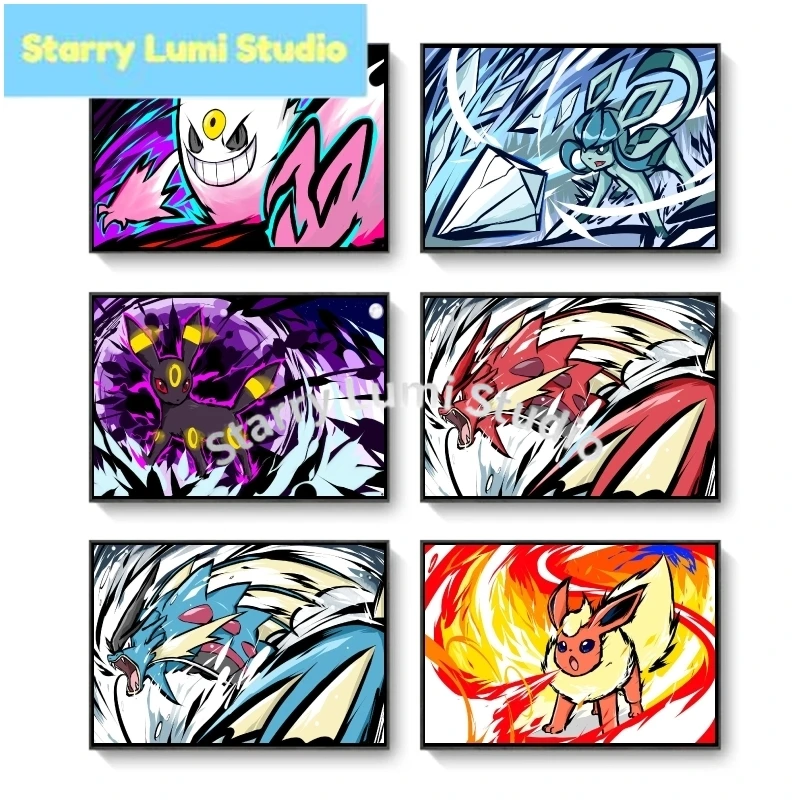 Японские аниме-картины с алмазной вышивкой: Покемон Гиарадос, Генгар. Классический настенный декор, подарки для детей, современный декор для дома.
Японские аниме-картины с алмазной вышивкой: Покемон Гиарадос, Генгар. Классический настенный декор, подарки для детей, современный декор для дома.