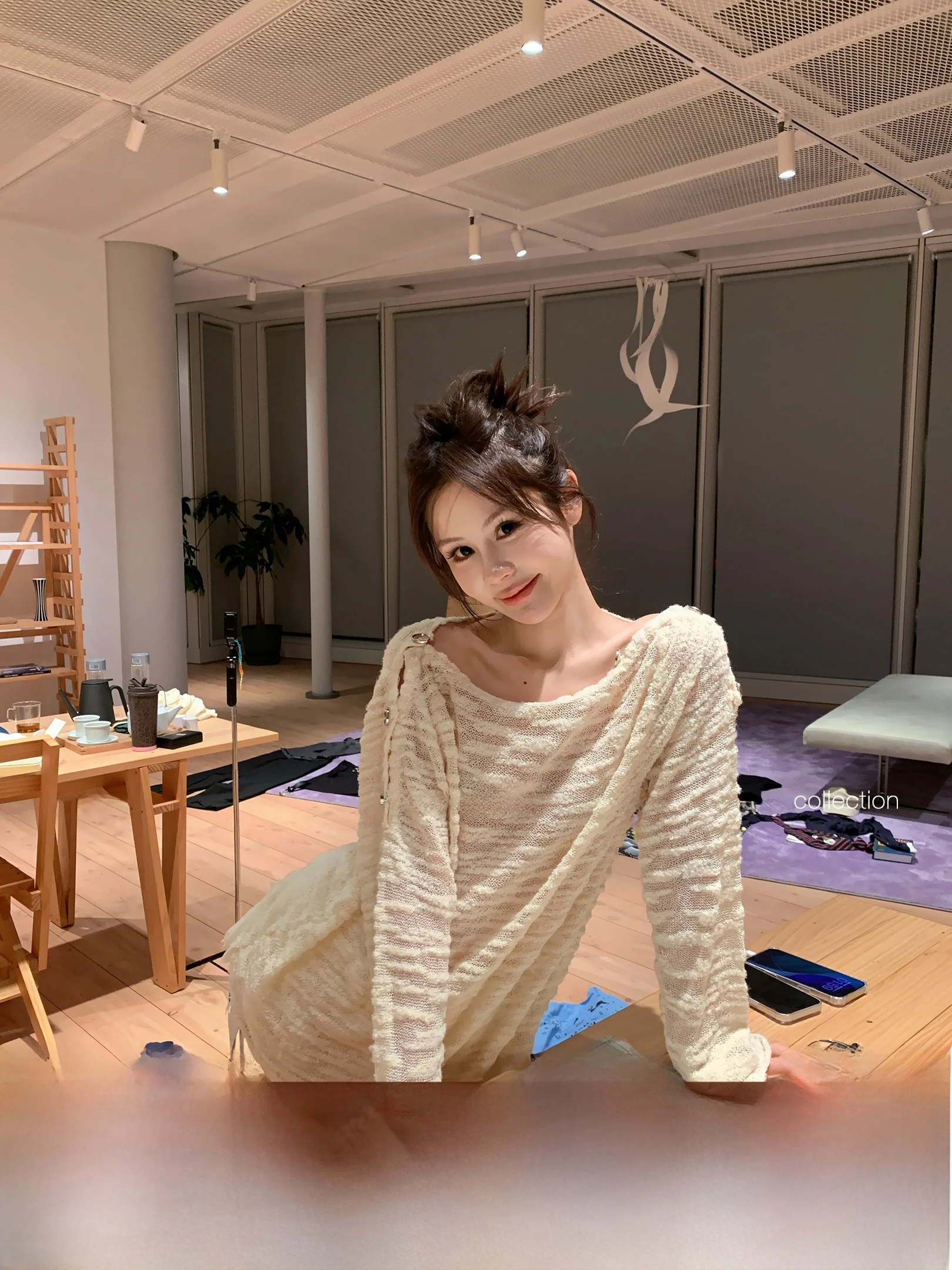 Tee Goood oulder Button Unfastened Woolen Sweater Polyester Fiber Casual Loose Fit Long Sve One-oulder Yarn Circle
Tee Goood oulder Button Unfastened Woolen Sweater Polyester Fiber Casual Loose Fit Long Sve One-oulder Yarn Circle