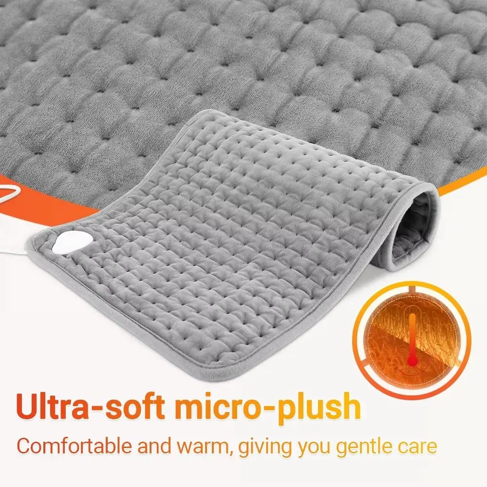 6-Speed Timing Functions Electric Heating Pad Timed Heating 9 Temperature Levels Physiotherapy Heating Pad Gray Washable
6-Speed Timing Functions Electric Heating Pad Timed Heating 9 Temperature Levels Physiotherapy Heating Pad Gray Washable