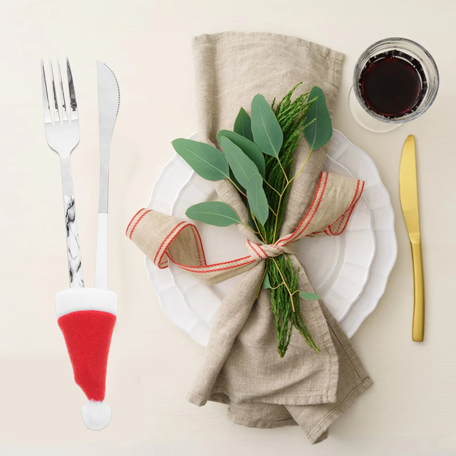 30pcs Mini Christmas Hats Soft Flannel Santa Hat Silverware Holder Diy Craft Accessory Party Utensil Organizer - Christmas
30pcs Mini Christmas Hats Soft Flannel Santa Hat Silverware Holder Diy Craft Accessory Party Utensil Organizer - Christmas