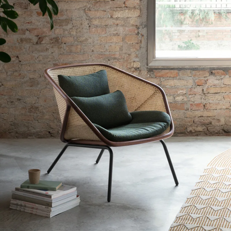 Nordic Leisure Armrest Single Sofa Chair Balcony Living Room Meeting Sofa Chair Rattan Solid Wood Hotel
Nordic Leisure Armrest Single Sofa Chair Balcony Living Room Meeting Sofa Chair Rattan Solid Wood Hotel