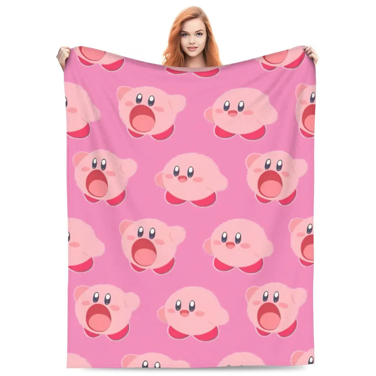 Милое одеяло Kirbys, фланелевое одеяло с героями мультфильмов, летнее украшение для кондиционера, легкое покрывало
Милое одеяло Kirbys, фланелевое одеяло с героями мультфильмов, летнее украшение для кондиционера, легкое покрывало