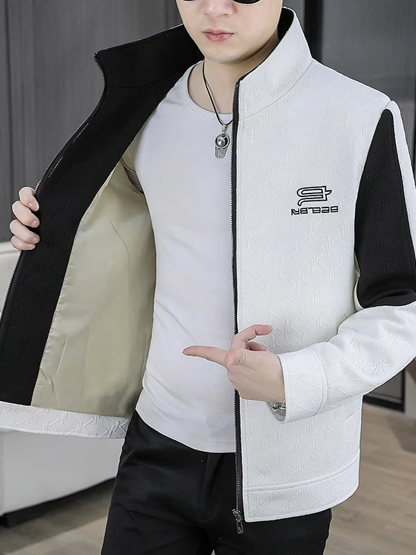 Casual Korean Sle Stand Collar Spring Jaet 2025 New Faion Slim Fit Patchwork Busin Men's Clothing Outerwear
Casual Korean Sle Stand Collar Spring Jaet 2025 New Faion Slim Fit Patchwork Busin Men's Clothing Outerwear