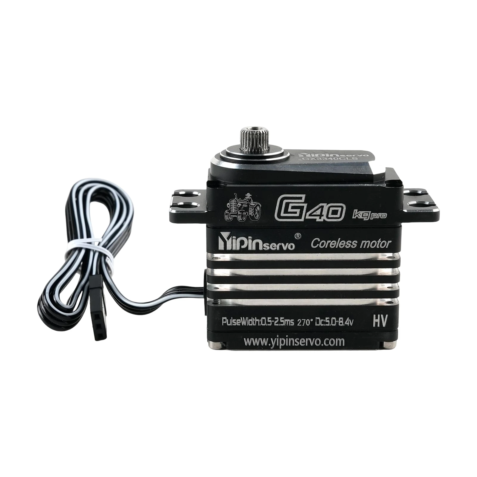 40KG Large Torque Full Metal Digital Servo Waterproof IP67 Coreless Motor Servo for RC Car Truck Crawler Boat Robot DIY Model
40KG Large Torque Full Metal Digital Servo Waterproof IP67 Coreless Motor Servo for RC Car Truck Crawler Boat Robot DIY Model