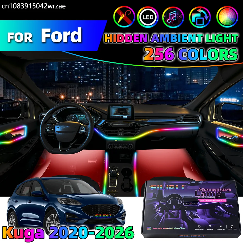 14 in 1 For Ford Kuga 2020-2026 Years Car Interior Ambient Lights Strips Breathing Lighting Kit App Control Auto LED strips
14 in 1 For Ford Kuga 2020-2026 Years Car Interior Ambient Lights Strips Breathing Lighting Kit App Control Auto LED strips