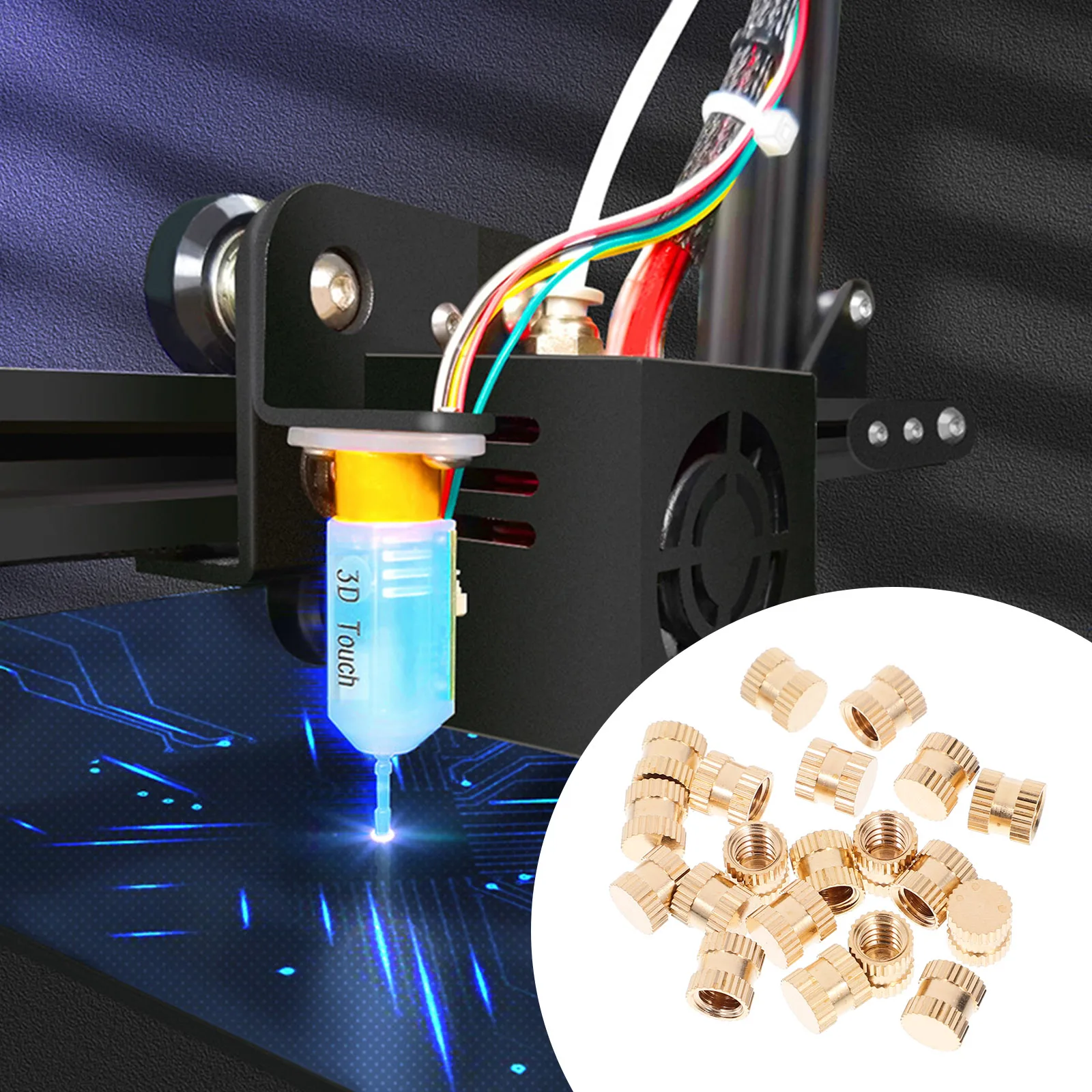 20Pcs Threaded Nut Heat Set Inserts Copper Brass Female Thread Insert Nuts for 3D Printing Plastic Injection Molding 8x8mm
20Pcs Threaded Nut Heat Set Inserts Copper Brass Female Thread Insert Nuts for 3D Printing Plastic Injection Molding 8x8mm