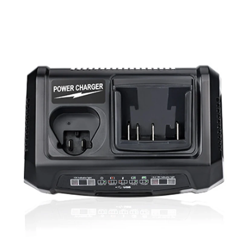 Portable Fast Charger Dual-Port Lithium Battery Charger Features 2 USB Ports Compatible with For Bosch 10.8–18V Li-ion Batteries
Portable Fast Charger Dual-Port Lithium Battery Charger Features 2 USB Ports Compatible with For Bosch 10.8–18V Li-ion Batteries