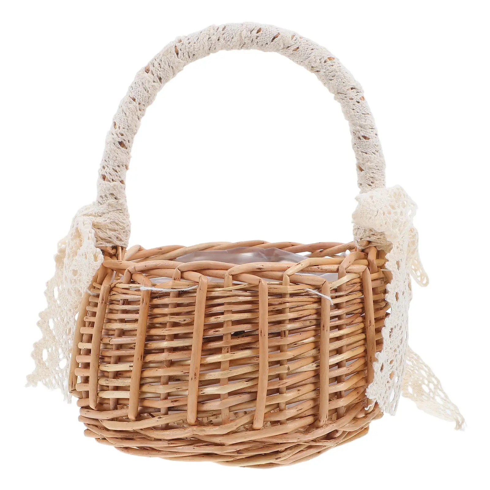 Rattan Handheld Woven Flower Basket Woven Container Portable Storage Wedding Flower Container Home Display
Rattan Handheld Woven Flower Basket Woven Container Portable Storage Wedding Flower Container Home Display