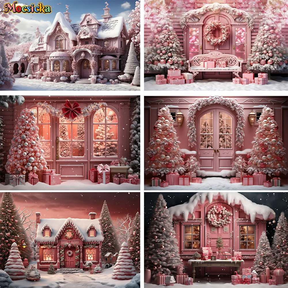 Dream Pink Girl Baby Christmas Party Backdrop for Studio Photography Xmas Tree Gifts Snow Decor House Portrair Background Banner
Dream Pink Girl Baby Christmas Party Backdrop for Studio Photography Xmas Tree Gifts Snow Decor House Portrair Background Banner