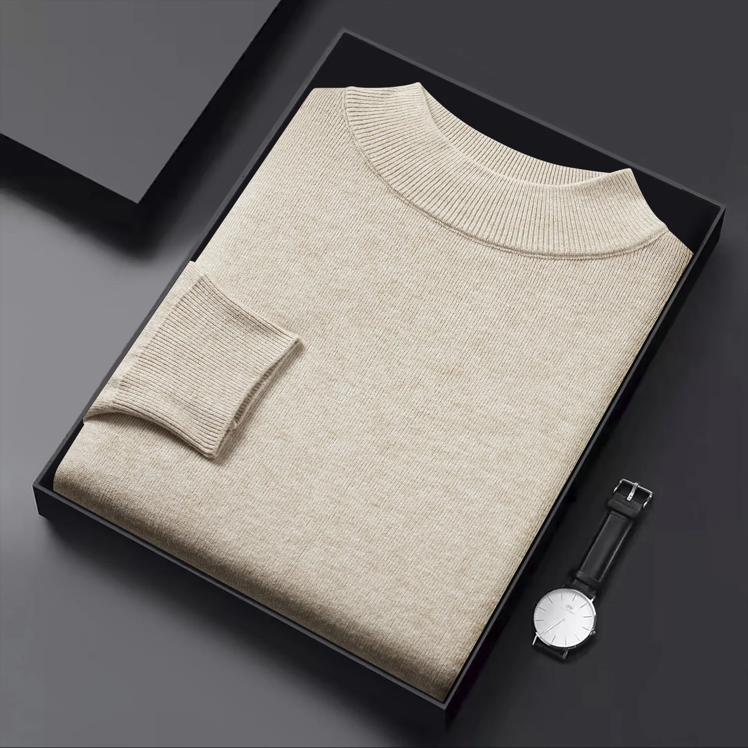 Merino wool men's sweater O-neck knitted long-sleeved men's pullover basic solid color casual fashion men's top Business Sweater
Merino wool men's sweater O-neck knitted long-sleeved men's pullover basic solid color casual fashion men's top Business Sweater