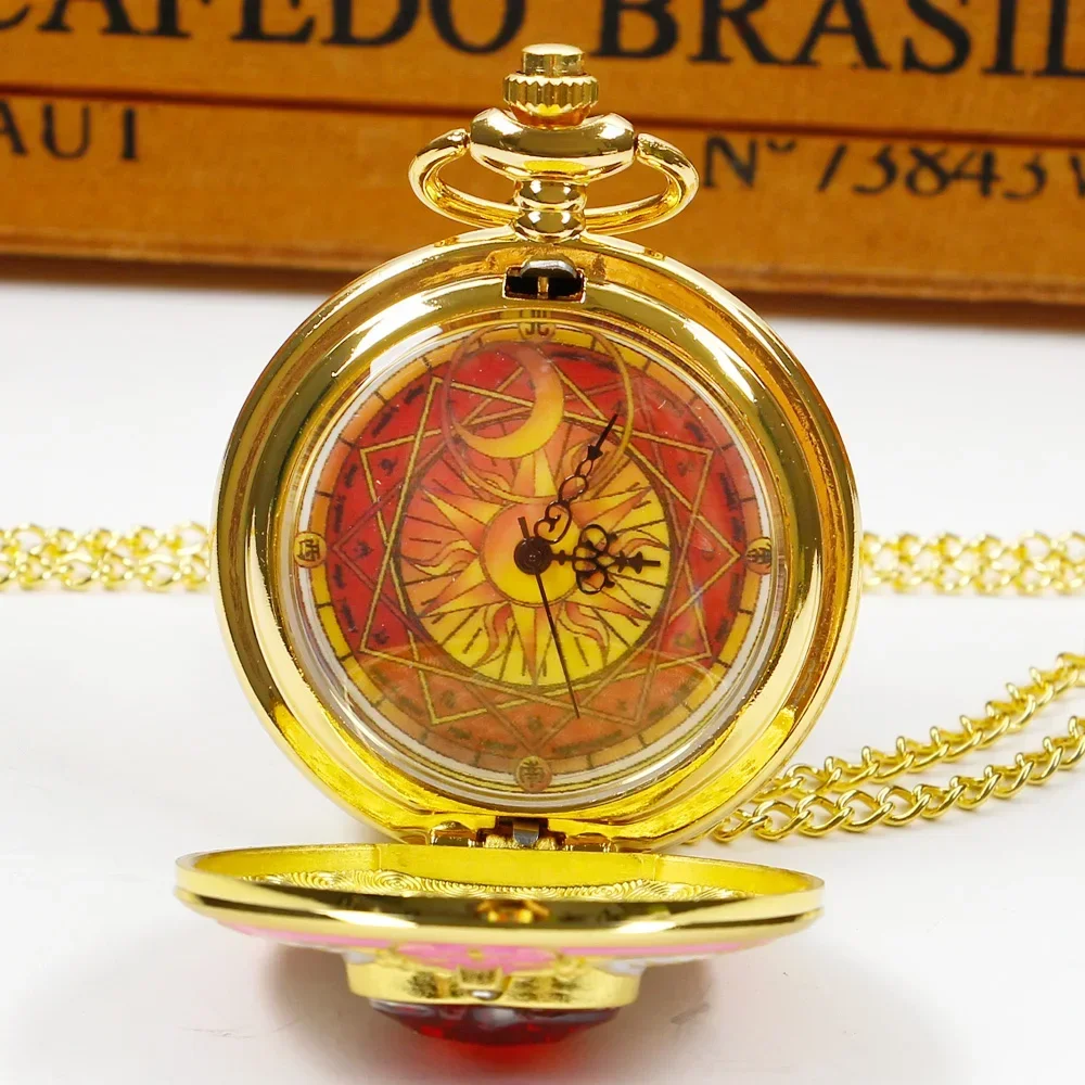 SHUHNAG 10pcs/lot Wholesale Girl's Heart Gemstone with Crown Wings Gold Pocket Watch Necklace Pendant Clock Vintage Women Gifts
SHUHNAG 10pcs/lot Wholesale Girl's Heart Gemstone with Crown Wings Gold Pocket Watch Necklace Pendant Clock Vintage Women Gifts